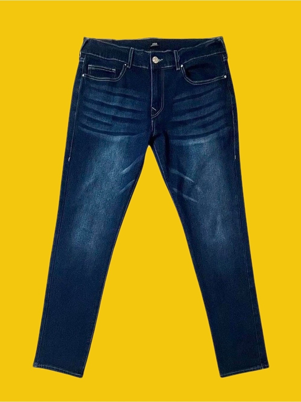 True Religion Rocco Relaxed Skinny Jeans Men’s 34 Dark Wash Stretch Denim